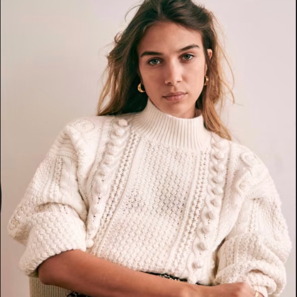 Sezane Aumery Jumper/Sweater in Ivory